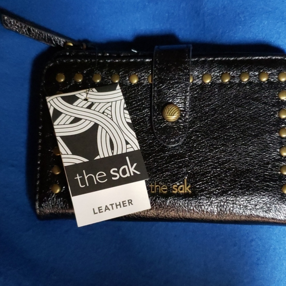 The Sak Studded Wallet Silverlake Black